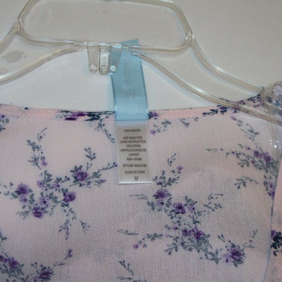 Pretty Pink M Fasis Cropped Crepe Blouse Top M R2 - Picture 5 of 5